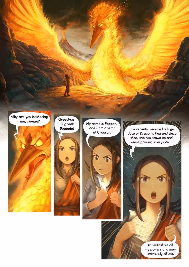 Pepper & Carrot: Tears of the Phoenix chapter 5 page 4