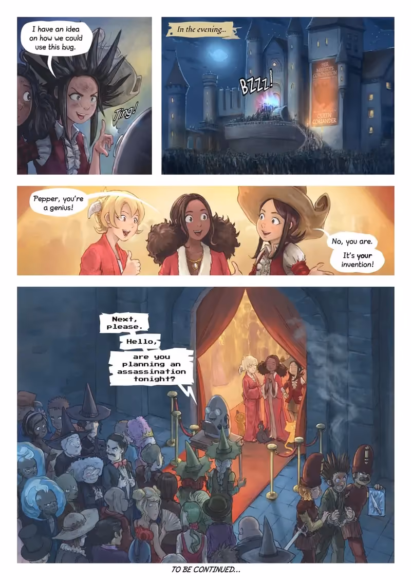 Pepper & Carrot: Coriander's Invention chapter 3 page 1